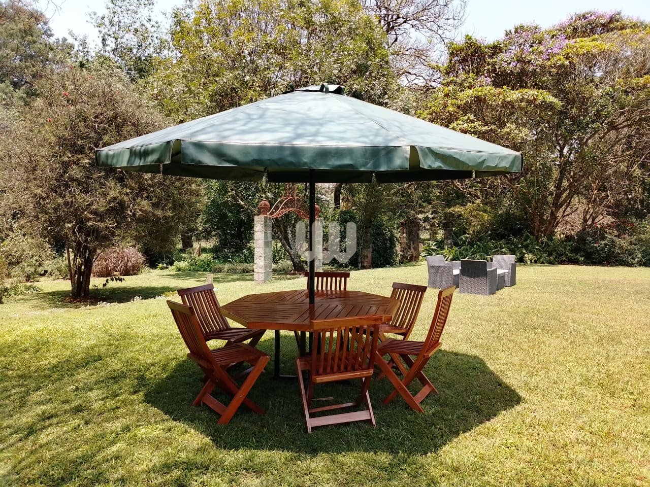 AllTime; Outdoor Garden Dining Set with Umbrella – 4 & 6 Seater, Custom Chairs & Color Options
