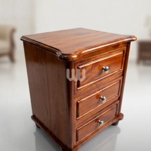 Bestie Mahogany Bedside Cabinet – 3 Drawers | Solid Mahogany Wood