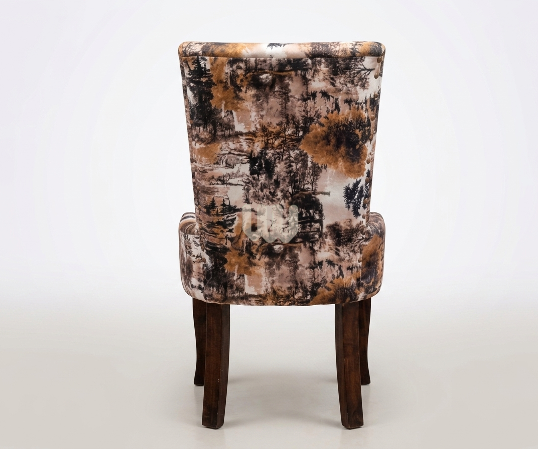 Kimwoods Chester Marble Dining Set – 8 Seater | Walnut Finish with Mix & Match Upholstery
