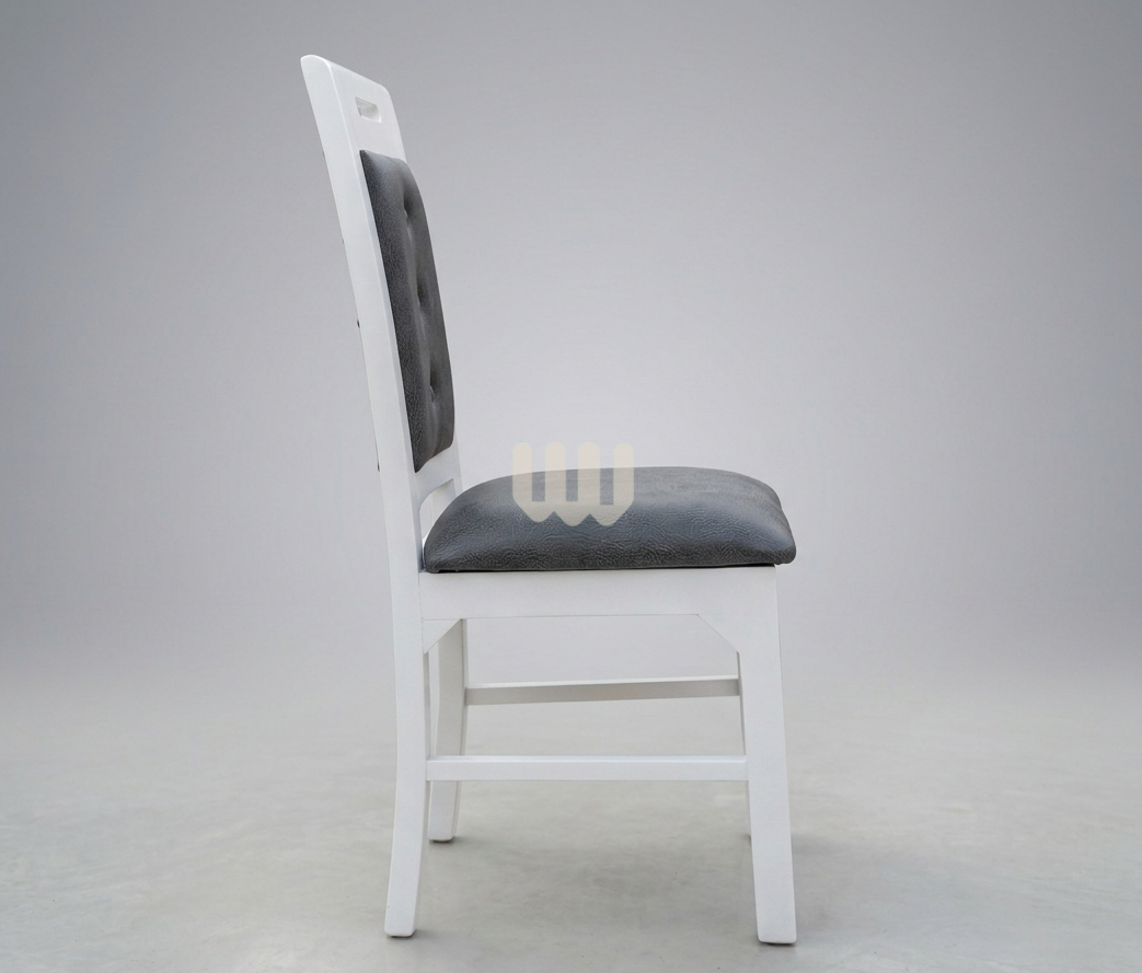 Mwangaza Circular Stand Dining Set – 6 Seater Marble-Top Dining Table with Upholstered Chairs