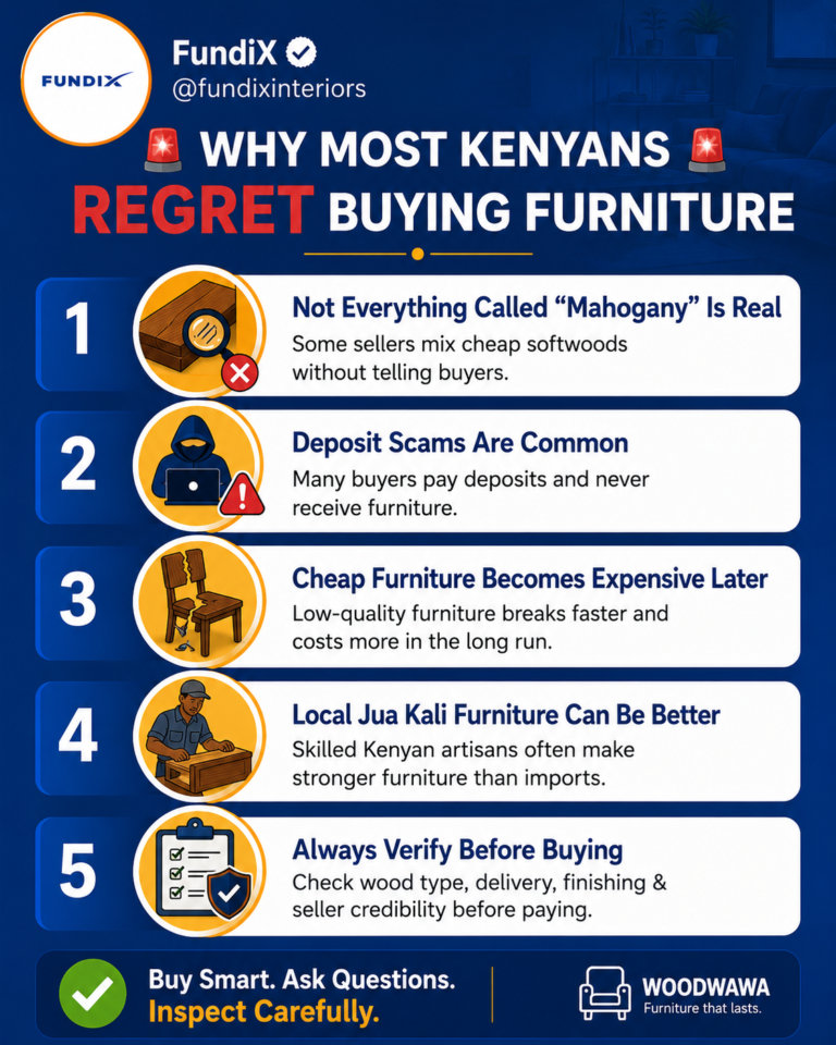 WHY MOST KENYANS REGRET BUYING FURNITURE-FUNDIX-INTERIORS-WOODWAWA