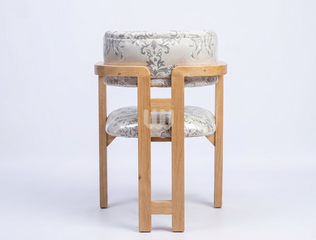 Mtwaper Cup Chair Dining Set – 6 Seater Oval | Natural White Oak Finish