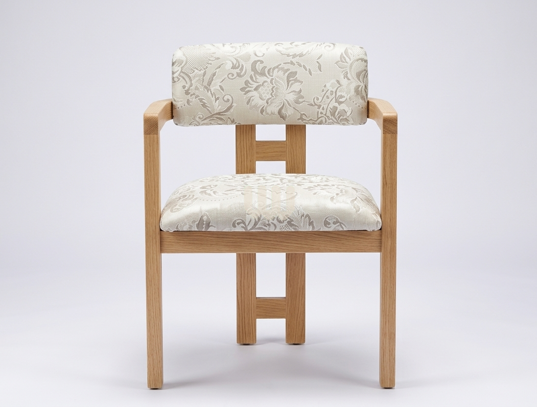 Mtwaper Cup Chair Dining Set – 6 Seater Oval | Natural White Oak Finish