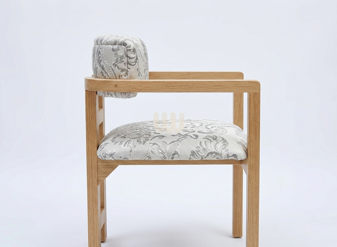 Mtwaper Cup Chair Dining Set – 6 Seater Oval | Natural White Oak Finish