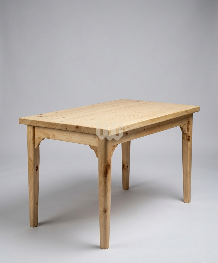 Mtwaper Macho Dining Set – 4 Seater Solid Wood Dining Table with Upholstered Chairs