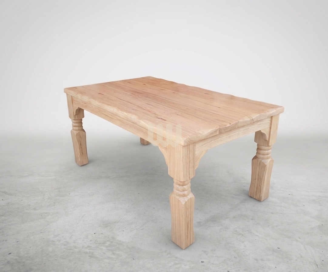 Mtwaper White Oak Antique Dining Set – 6 Seater | Natural Finish