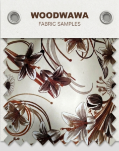 woodwawa-brown flowered fabric