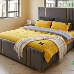 Bestie Heavy Fleece Velvet Duvet Set – Mustard Yellow | Ultra-Soft Luxury Bedding