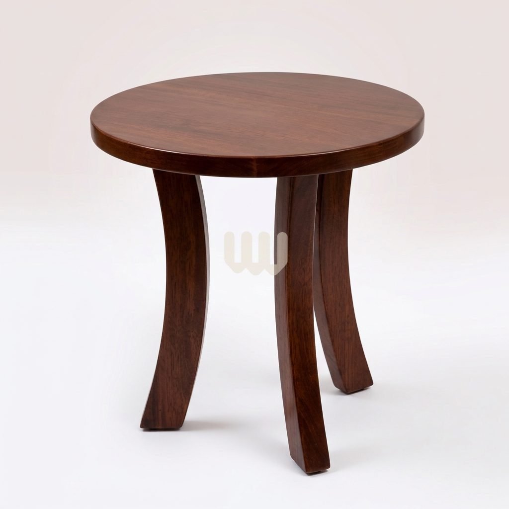 Jewel 2-Seater Lounge Set | Mahogany Wood | Walnut Finish | Beige Fabric | High-Density Foam